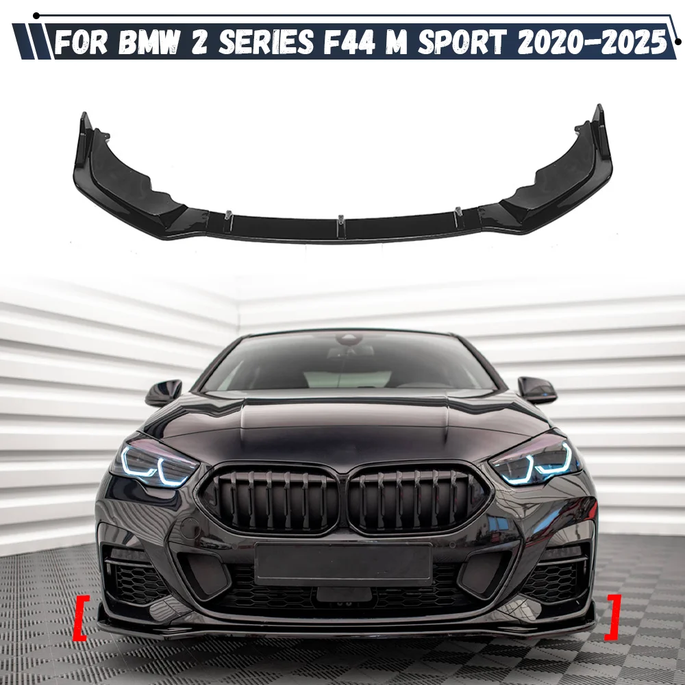 

For BMW 2 Series F44 218i 220i M235i Gran Coupe M Sport 2020-2025 Front Bumper Lip Splitter Diffuser BodyKit Spoiler Bumper