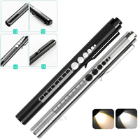 Mini Portable LED Pen Light Medical Handy USB Rechargeable Pocket Handheld Flashlight Torch For Camping Outdoor Emergency