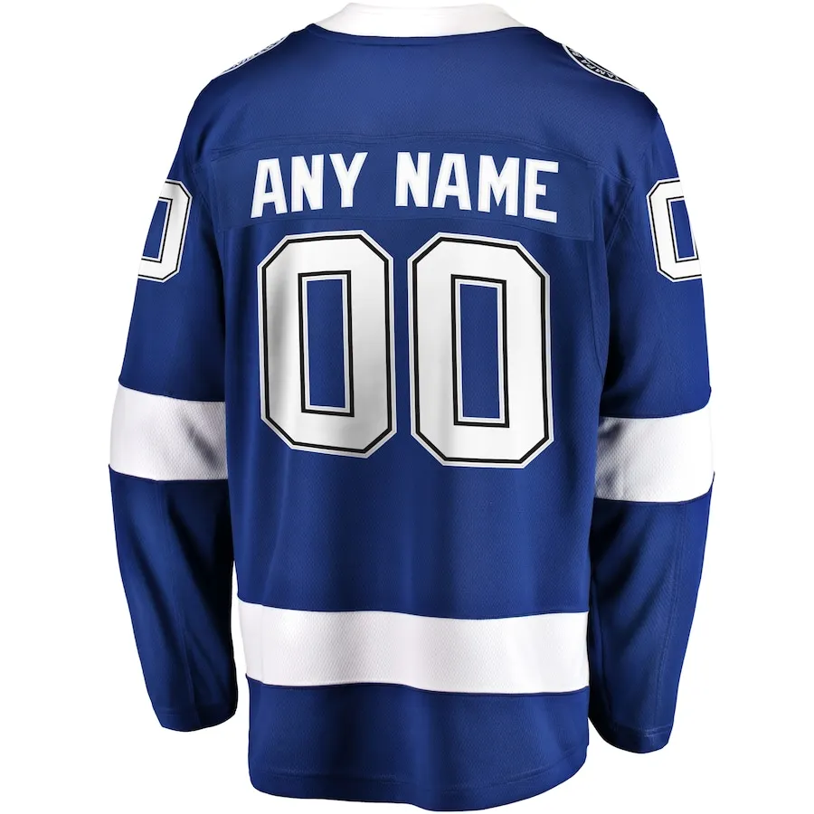 Custom Embroidery Tampa Bay Hockey Jersey Men Women Youth Ice Hockey Uniform