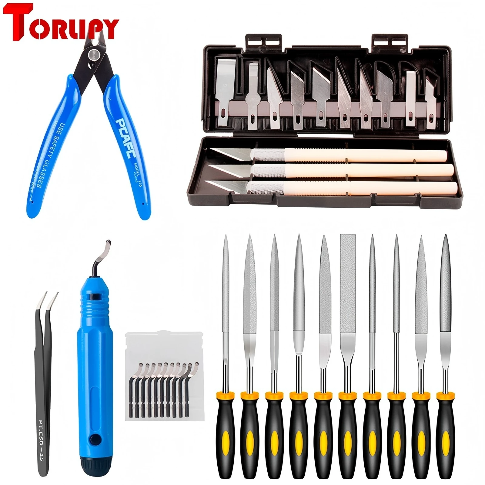 3D Printer Tool Kit Trimming Knife Scraper  Pliers Deburring Kit DIY 3D Printing Tools