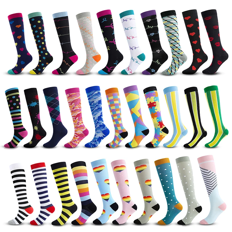 

Compression Socks Athletic Men Women Best Graduated Breathable Nursing Socks Fit Running Outdoor Hiking Flight For Athelete