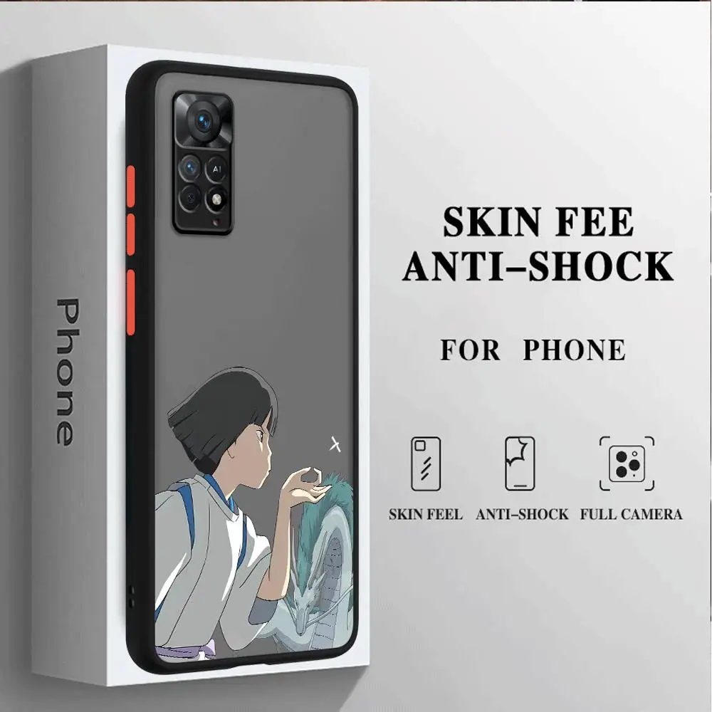 Spirited Away Chihiro Phone Case for Xiaomi Redmi Note 11 10 9 Pro 4G 9S 12 13 5G 12S 11S 10S 12Pro4G 13Pro5G 9T Armor Cover