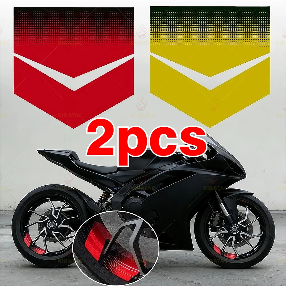 2pcs Cool Arrow for 17-19in Motorcycle Wheel Hub Stickers Waterproof for DIY Motorbike Modification Self-adhesive Vinyl Decals