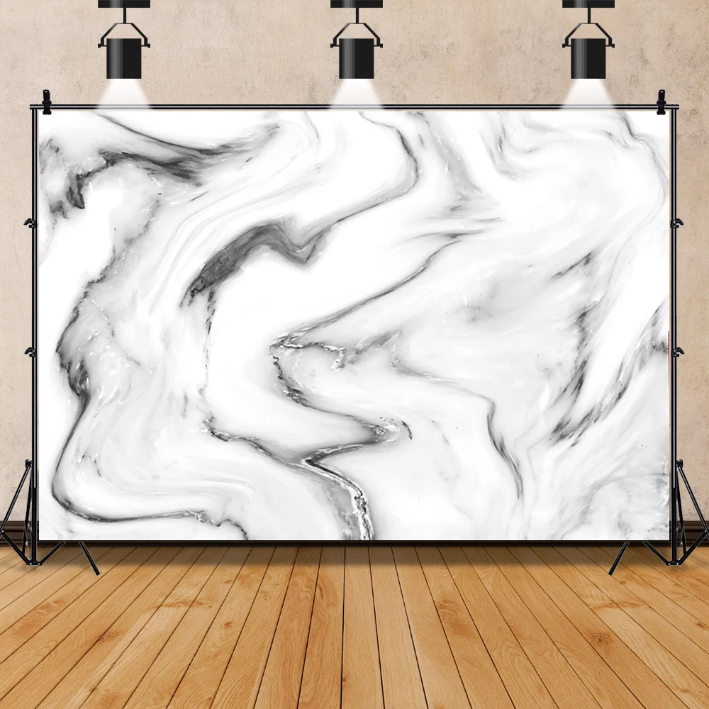 

Marble Texture Wall Pattern Floor Gray Backdrops Party Baby Shower Child Food Cake Photography Background Photocall Photo Studio