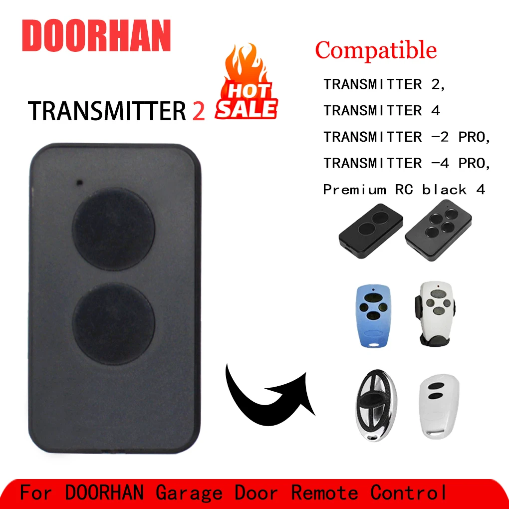 

mini DOORHAN TRANSMITTER - 2 Gate Control 433MHz Garage Remote Control Key Fob For Gates and Barriers