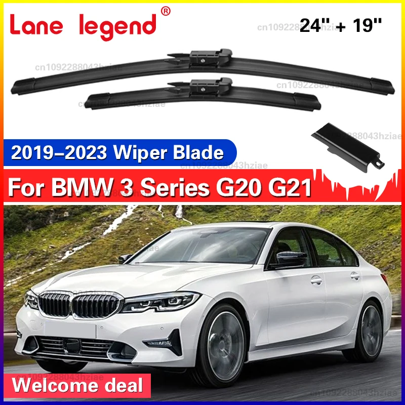 Für BMW 3er G20 G21 2019-2023 Frontscheibenwischerblätter 2 Stück Windschutzscheiben-Fensterzubehör 2020 2021 2022