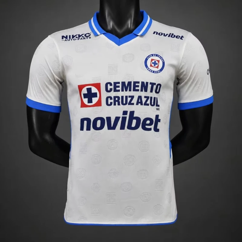 Breathable Football T-shirt Blue Cross Shirt 2026-2027 Local Football Shirts Summer Men's Football T-Shirts Quick-dry Y2K