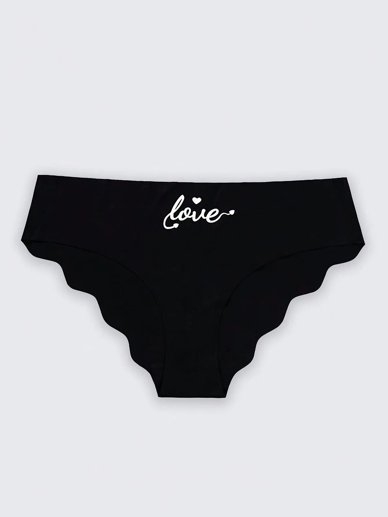 7PCS Schwarz frauen höschen modische herz brief V-förmigen sport und fitness dreieck briefs mittlere taille mädchen atmungsaktive unde – Detail 4