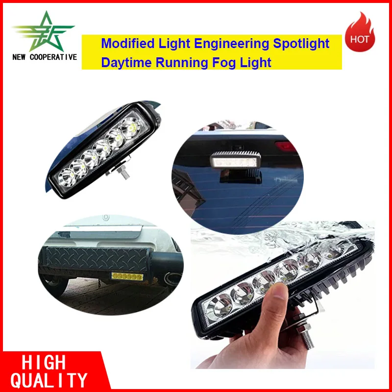 6-Zoll Gerader LED-Technik-Scheinwerfer Tagfahrlicht Nebelscheinwerfer Auto Motorrad LED-Arbeitsleuchte