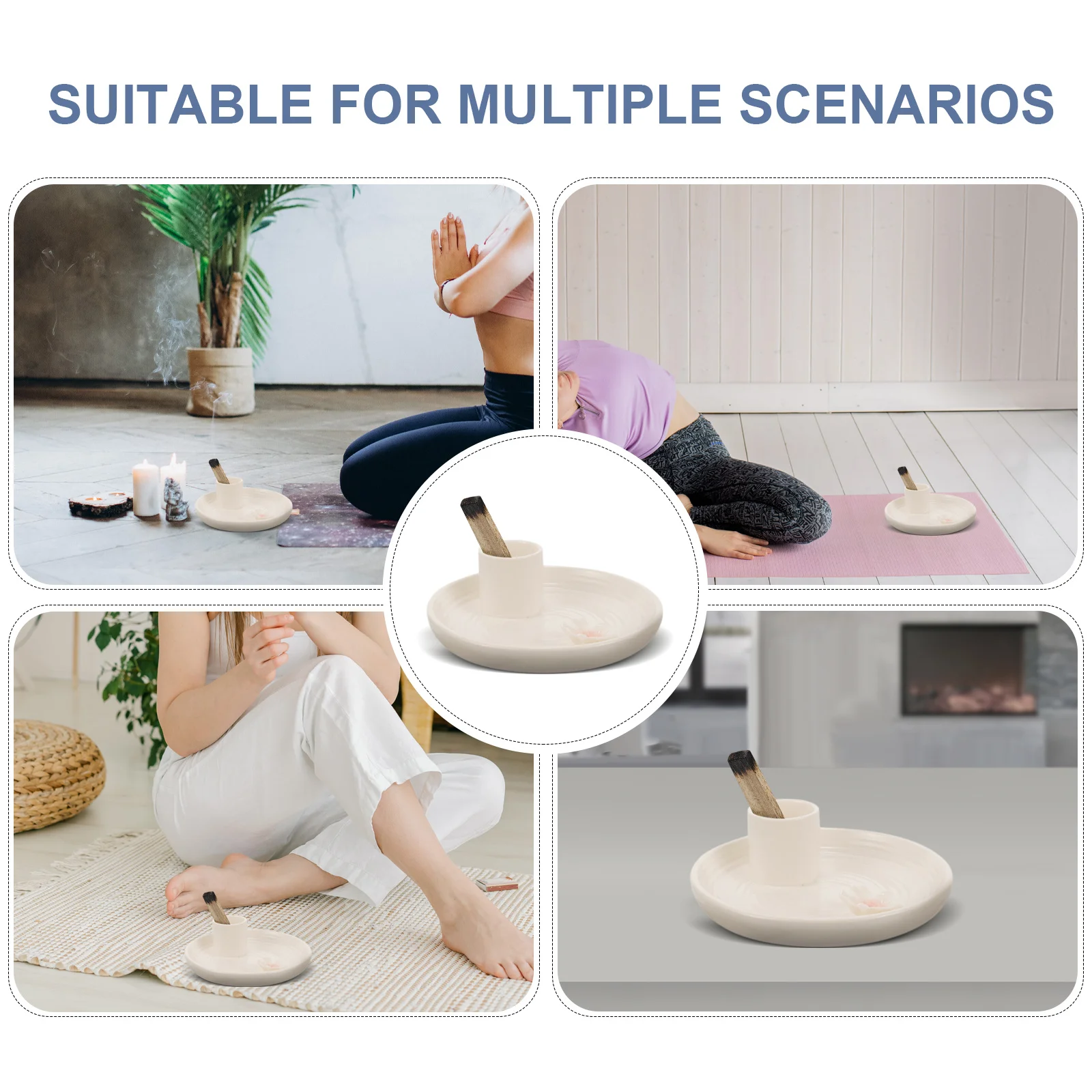 

Sage Tray for Burning Sticks Holder Burner Fragrance Home Décor Products Ceramic Incense