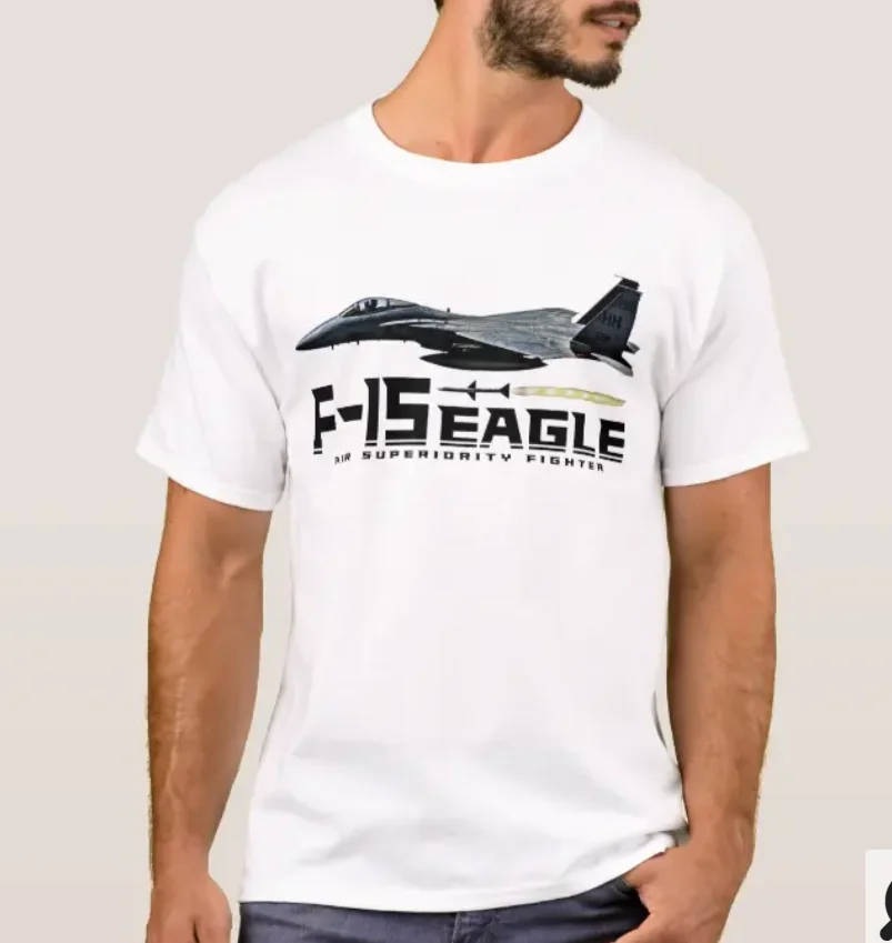 F-15 Eagle All-weather Tactical Fighter Airplane T-Shirt. Summer Cotton Short Sleeve O-Neck Mens T Shirt New S-3XL