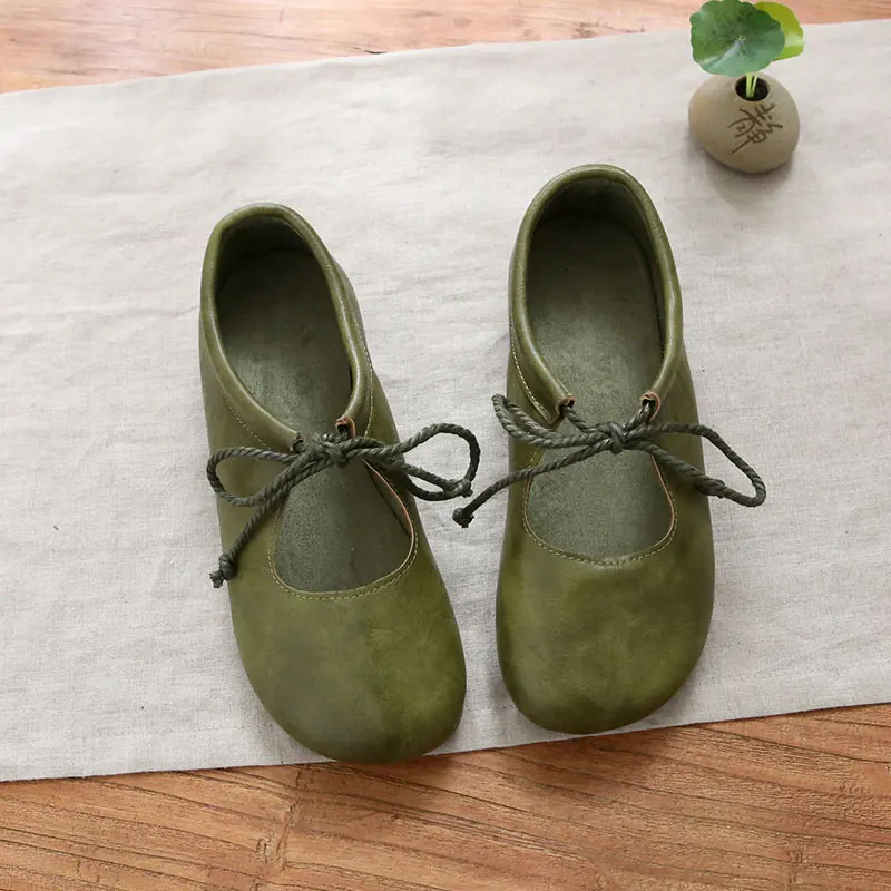 

Handmade Unique Personality Women's Shoes Original Design Low Cut Flat Bottom Slimming Casual Shoes Korean Style round Toe