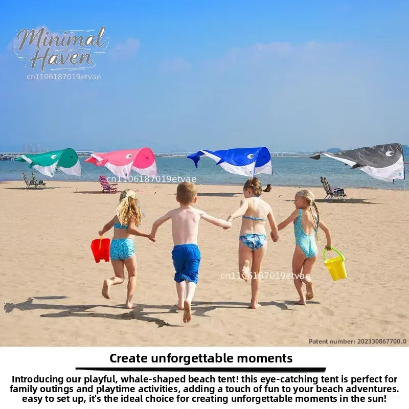 【2026】Portable Whale Wind Beach Shade Tent Is Only 1KG And Can Accommodate 2-3 People. The Installation Is Fast And Easy. view 2