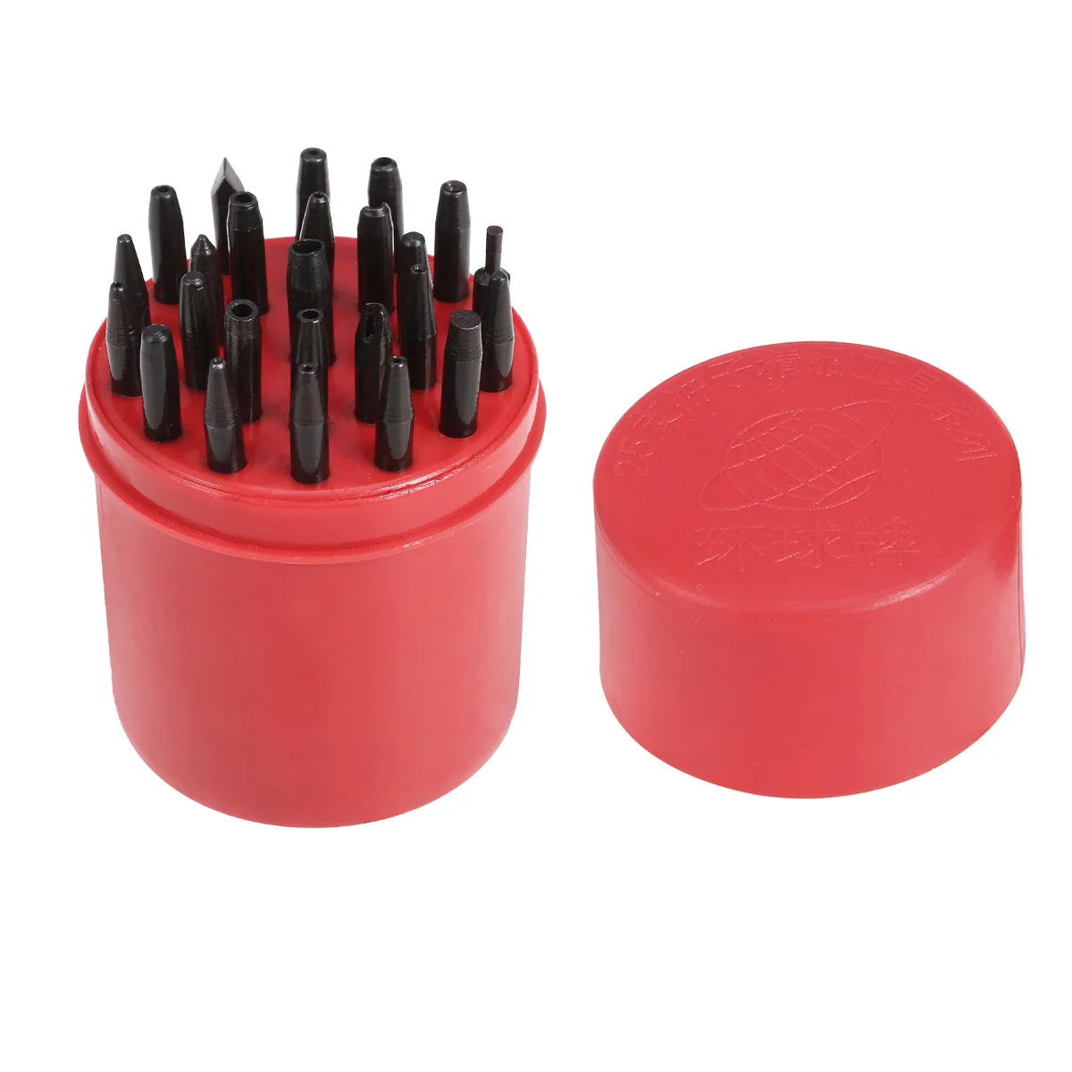 

25Pcs Watch Needle Punch Tool Professional Staking Punching Repair Kit Durable High Grade Material Red Plastic Box
