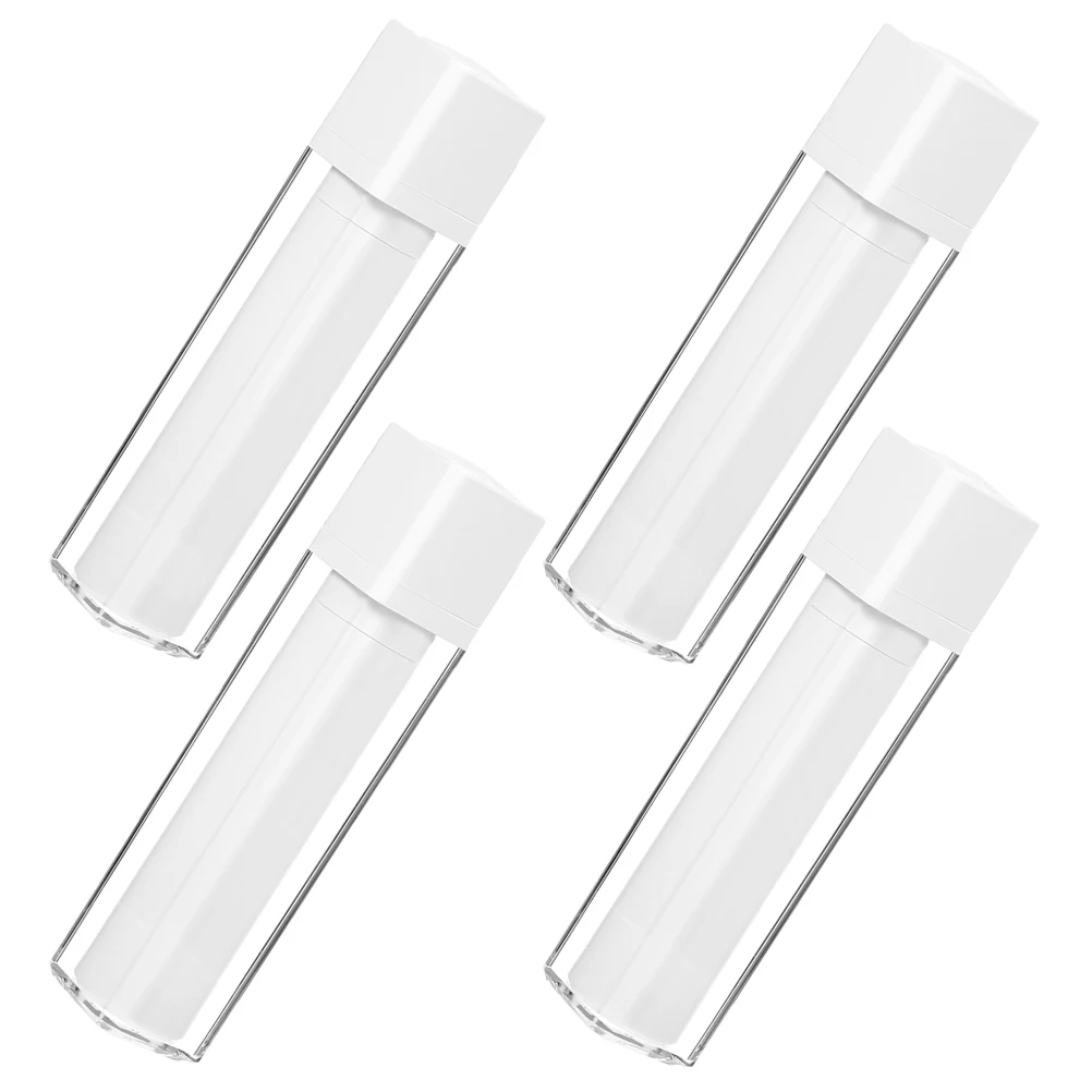 

4 Pcs Vacuum Pump Lotion Container Transparent Airless Travel Practical for Liquids