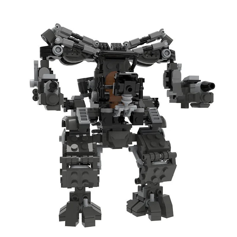 

Fantasy Robots Building Blocks Toy Mech Warrior Action Figure Model Toys For Children Soldier Assemble Bricks Can Carry Dolls