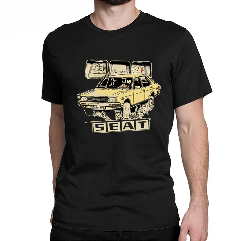 Venta caliente clásico España coche S E A T 131 L 1430 camiseta. Nuevo Camiseta 100% de algodón de manga corta c