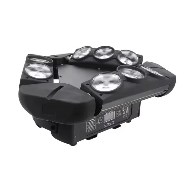 Professionele Podiumverlichting Led Spider Licht 9pcs * 10w 4in1 Rgbw Led Podium Moving Head Licht voor Bruiloft Disco Dj