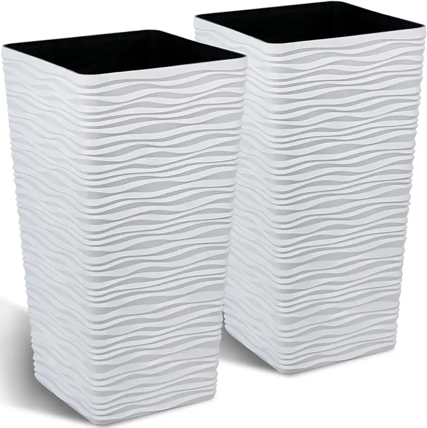Large Durable Modern Plastic Flower Pot for Floor Home & Garden Use-Decorative Planter
