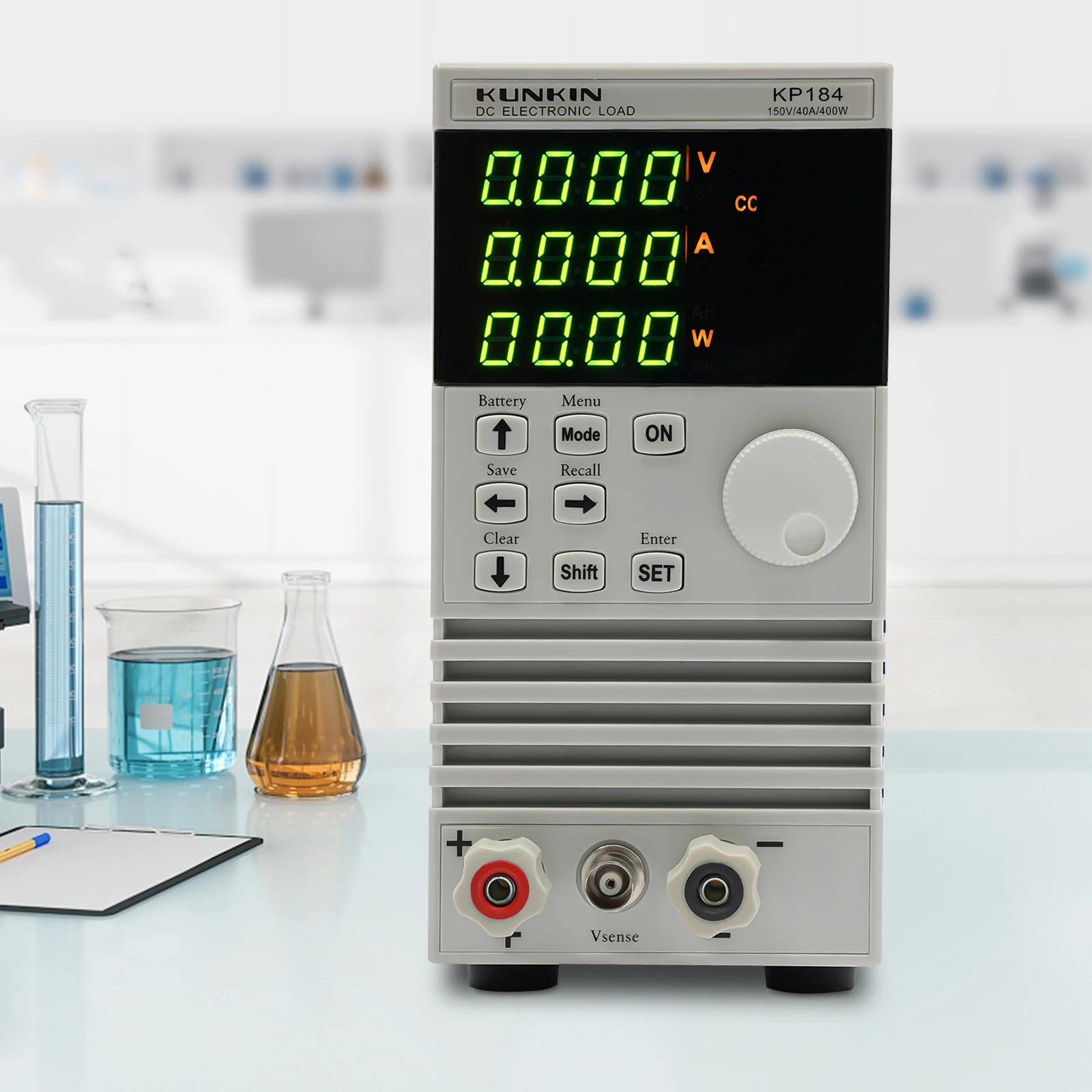 KP184 Eénkanaals DC elektronische belastingsmeter Rechthoekig 4 belastingsmodi Plug-in schakelbare spanning