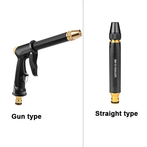 Imagen 2 del producto Pistola de agua de alta presión para el hogar, boquilla de lavado de coches negra, tubo de riego de agua de diamante, pistola de lavado de coches