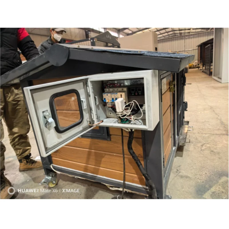 

Solid Wood Outdoor Dog House - Weatherproof Raised Floor for Backyard Pet Shelter