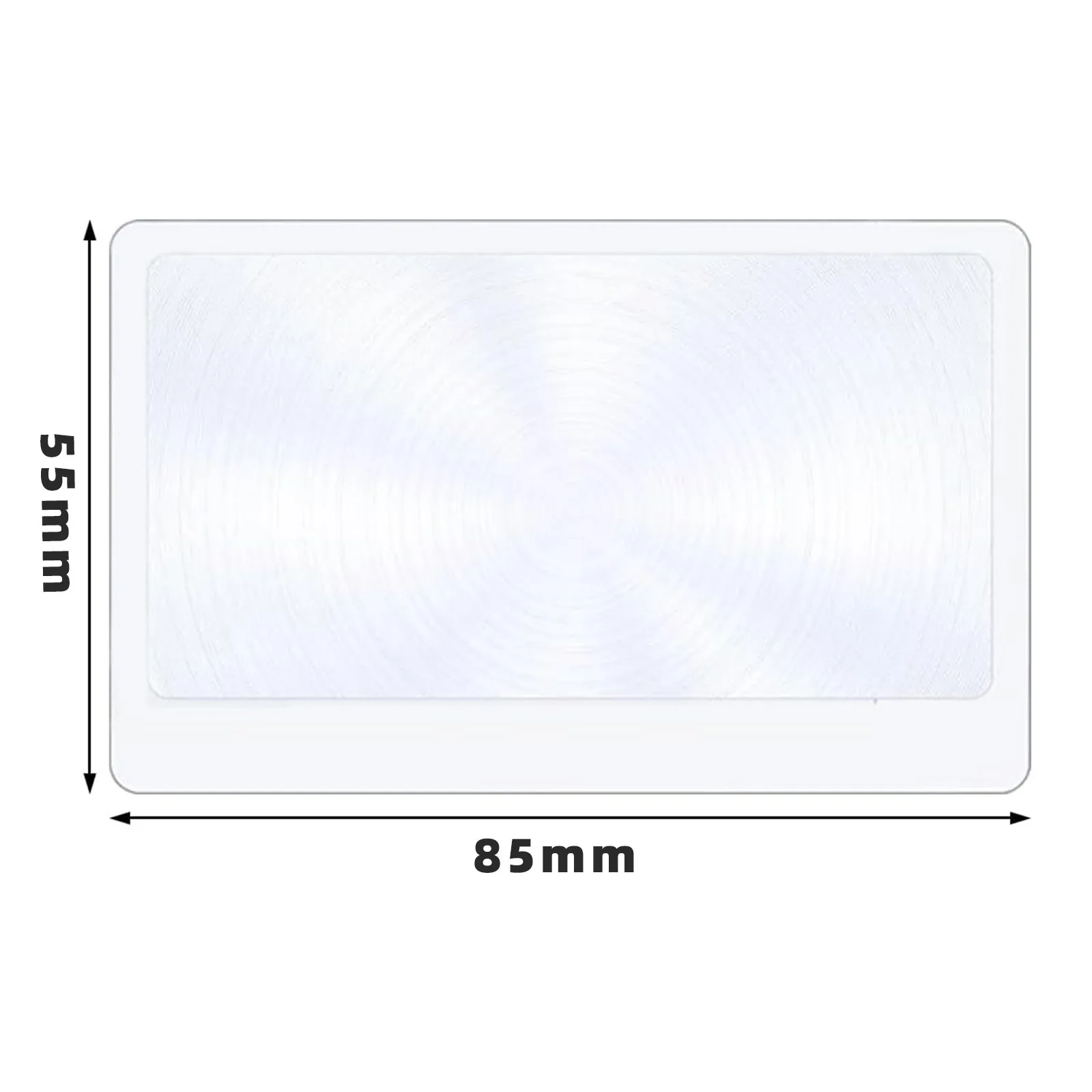 

Fresnel Reading Magnifier Bookmark, Ultra-Thin Large Area Card Design, HD Optical Lens for Books & Newspapers