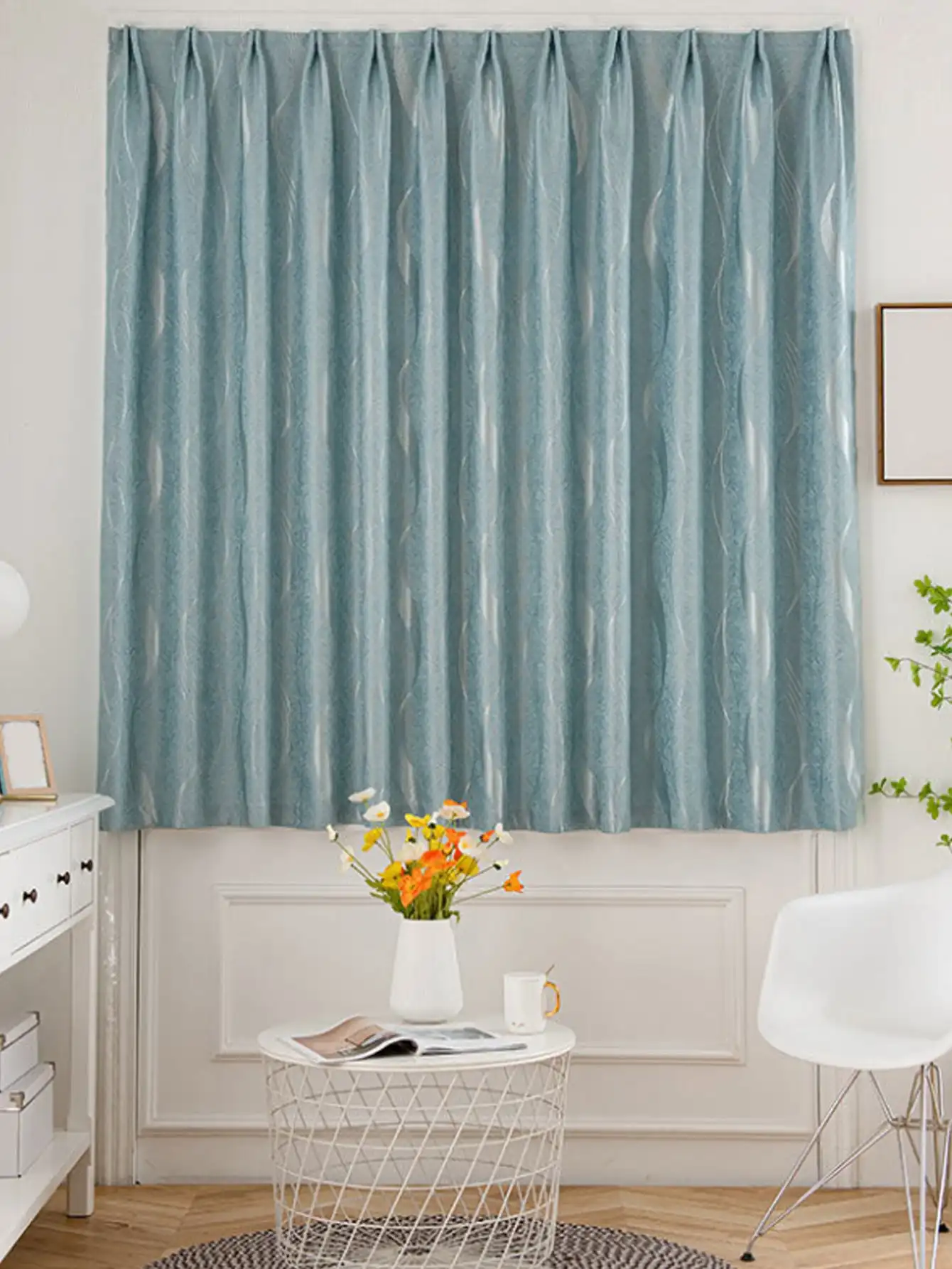 Self adhesive curtains No punching required  Hook and Loop Fastener installation No Drill curtain Suitable for Kitchen Bedroom