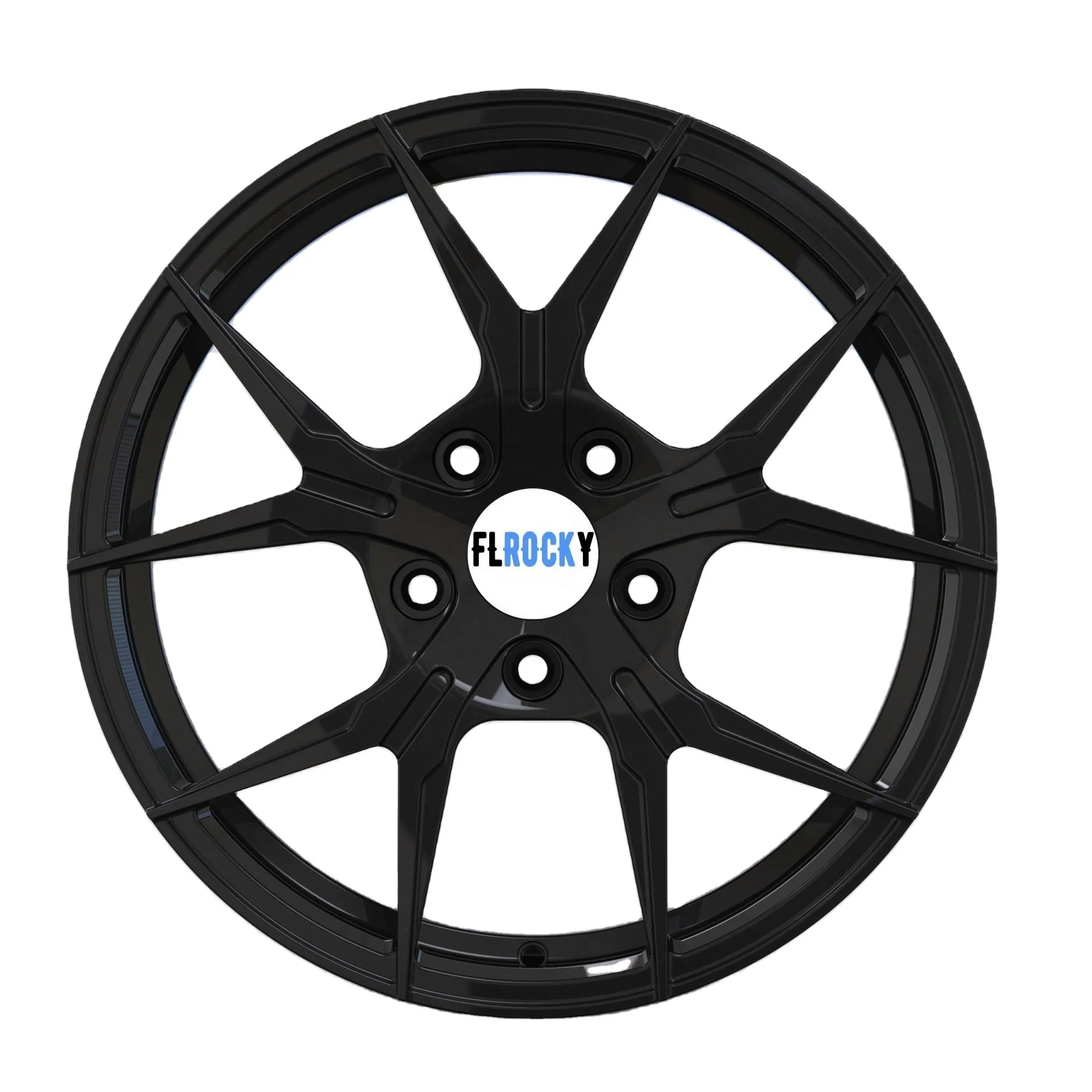 Factory Machined Alloy Wheels With 5 Lugs Holes Custom 5X108 5X120 20 Inch Forged Rims For Cars