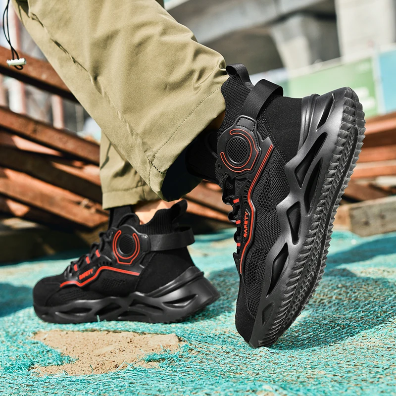 

Men's Military Tactical Boots, Army Boots, Side Zipper, Anti-Slip Ankle Boots, Work Safety Shoes, Hiking Shoe