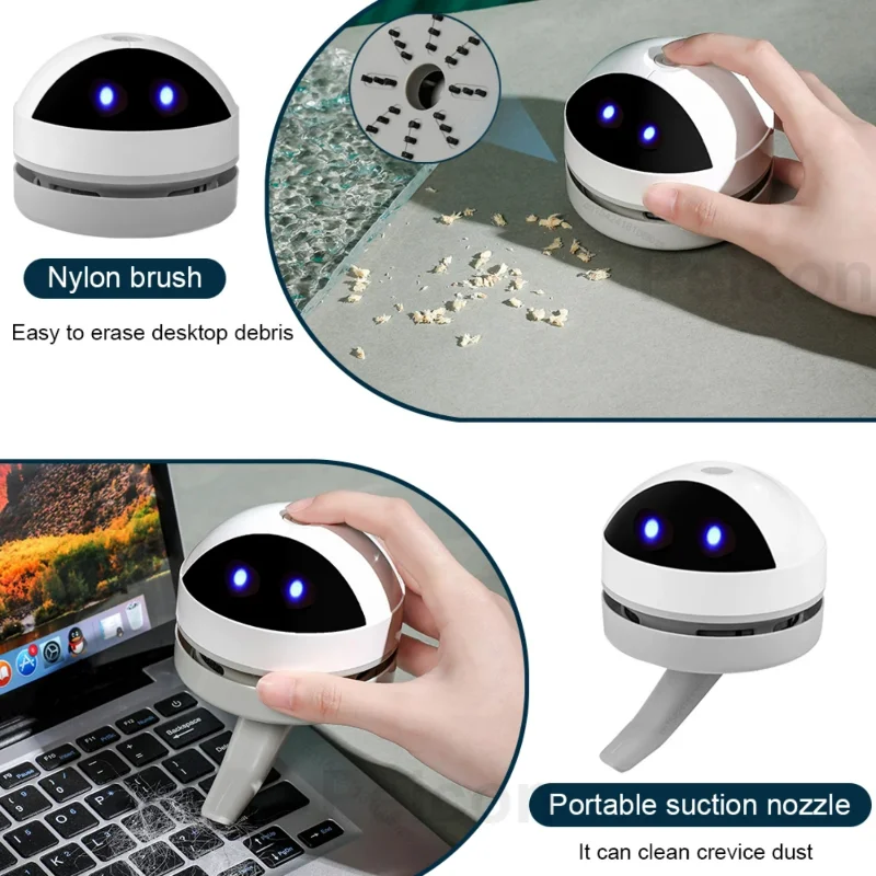 Desk Vacuum Cleaner Portable Mini Table Vacuum Cleaner  Office  Desktop Dust Sweeper Table Vacuum Cleaner Rechargeable
