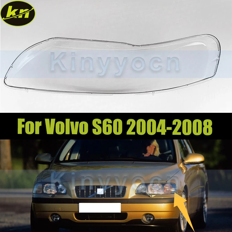 

Car Headlight Cover Shell For Volvo S60 2004 2005 2006 2007 2008 Front Headlight Glass Cover Shell Replacement Lampshade