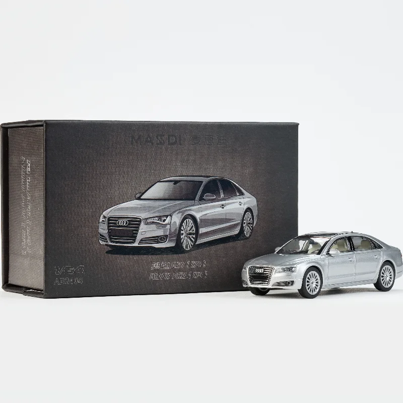

Литой под давлением масштаб 1:64 Audi A8L (D4) Роскошный автомобиль, модель автомобиля из сплава, Коллекционная игрушка, подарок, сувенир, украшение для дисплея