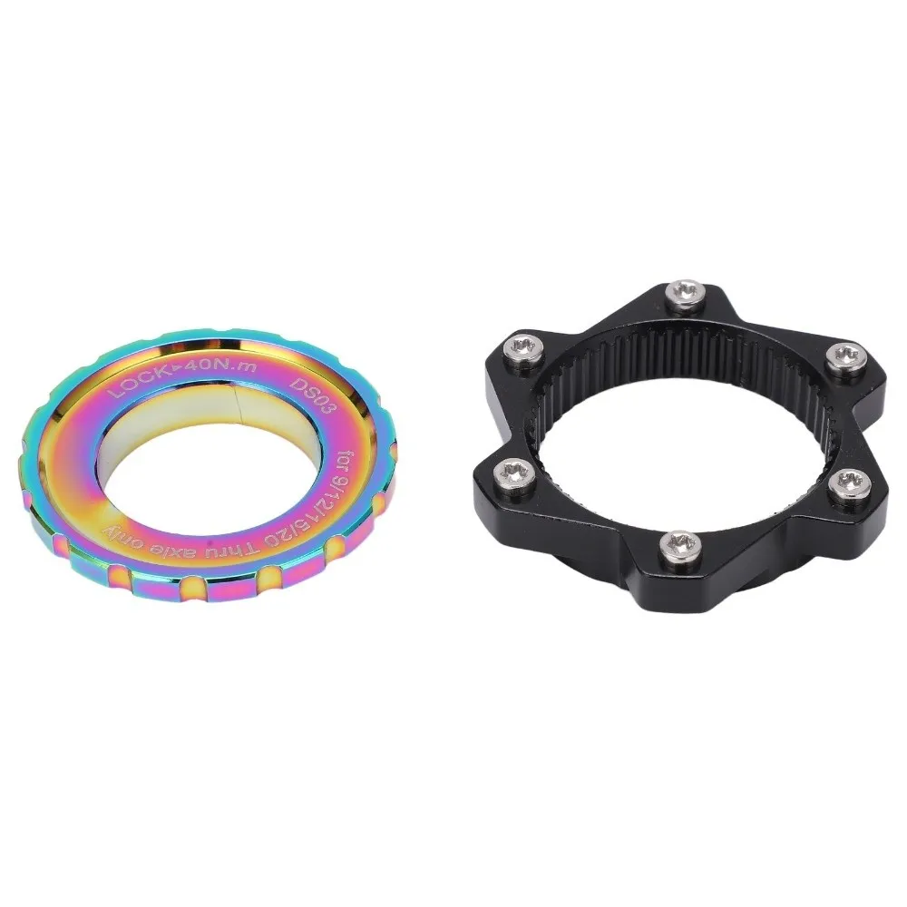 

Aluminum Alloy Center Lock Adapter 52mm High Performance Bicycle Hub Adapter Easy Installation 6-Bolt Disc Brake Adapter