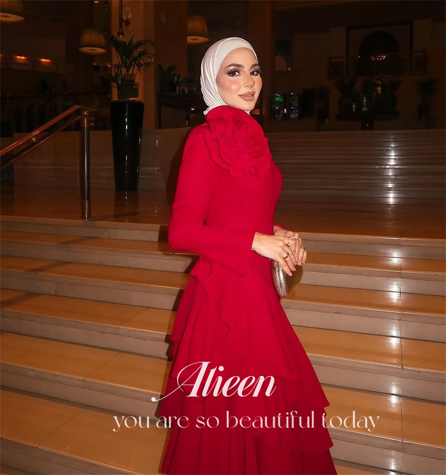 Abito da sera da donna di lusso Aileen con maniche Abiti da sera da donna di lusso personalizzati per occasioni speciali Novità in abiti