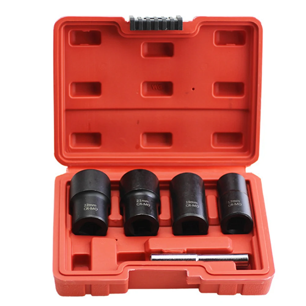 

5-Piece Lug Nut Remover Tool Kit: Effortless Bolt & Nut Removal Hand Tools Tool Accessories Professional Tools Instrument Parts