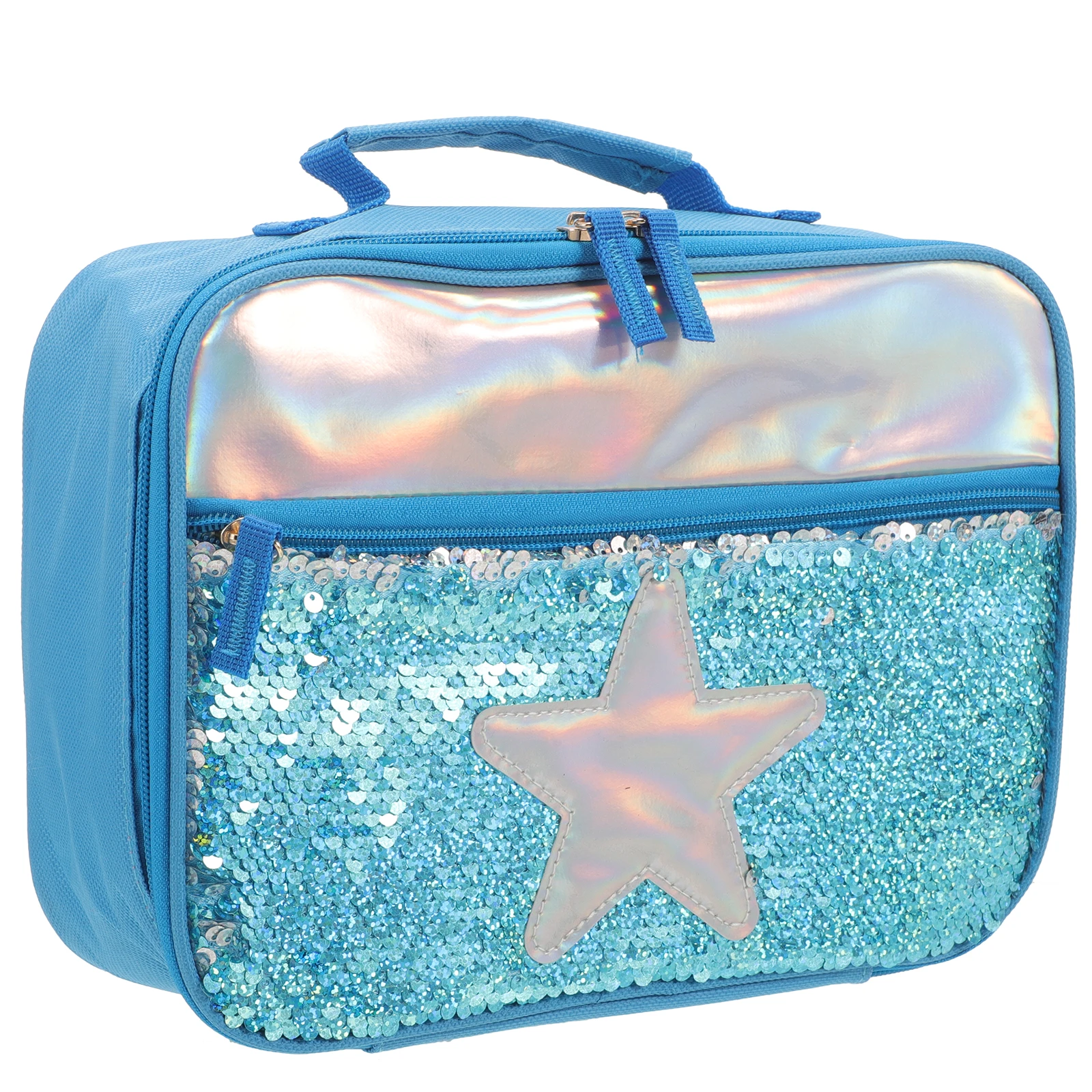 

Kids Portable Lunch 2024 Sequin Insulation Package Aluminum Foil Thermal Picnic Meal Storage Fresh Keeping Bag Beach Sport