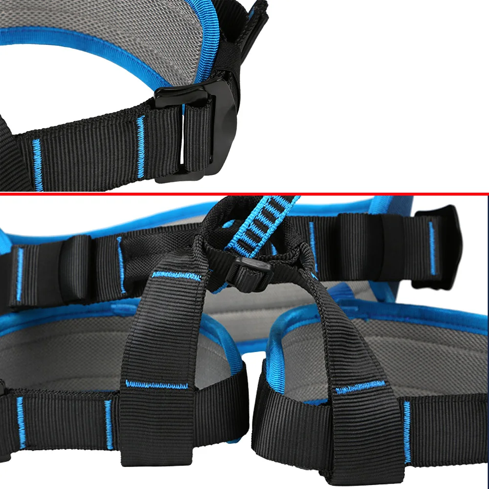 Rock Climbing Harness Seat Expand Training Half Body Harness Tree Climbing Rescue Rappelling Protective Survival Safety Belt