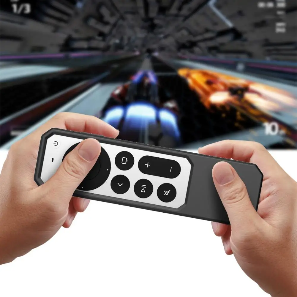 Soft Shell Silicone Cover Remote Control Skin Protective Case Remote Controller Protector For Apple TV 4K Siri Remote 2021