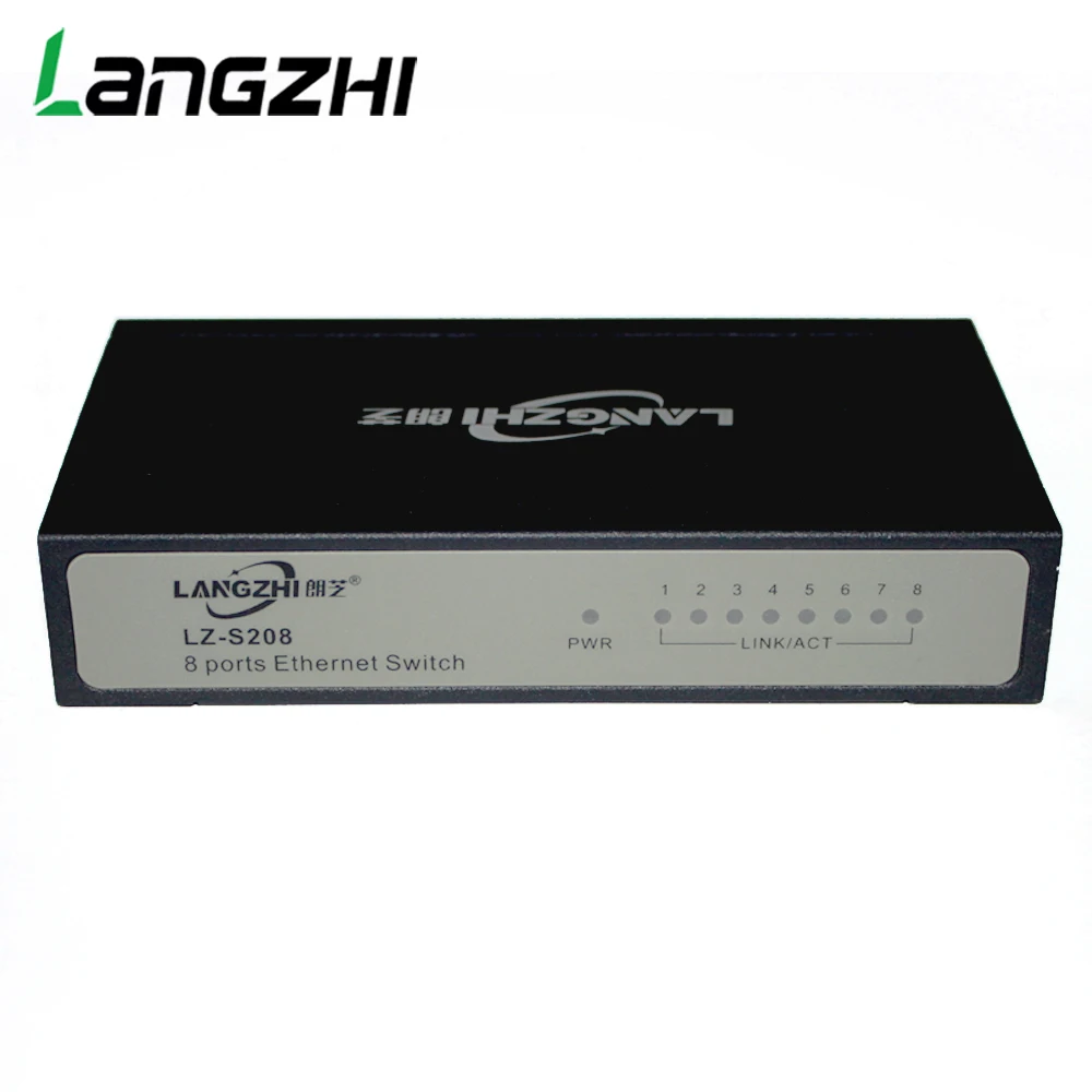 8-port network switch iron box 10/100Mbps rj45 Industrial grade CP/Printer/Camera/ TV