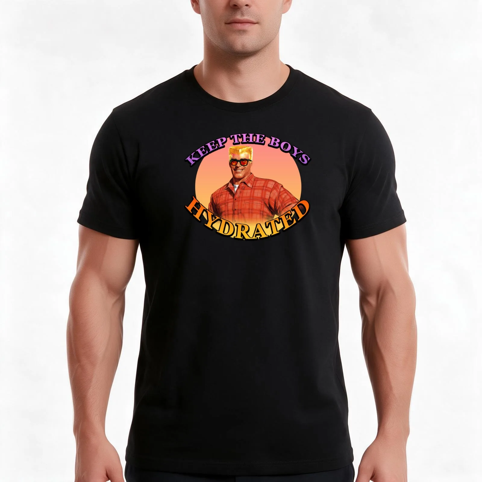 Keep the boys hydrated T-Shirt, Summer Casual Cotton Tee, Oversized Streetwear Tops, Vintage Graphic Print, Unisex Men Women