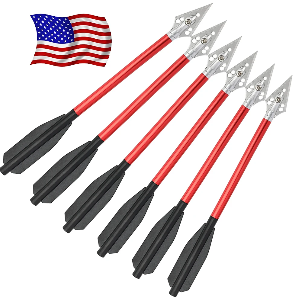 

12pcs Archery Crossbow Aluminium Arrows 6.7 inch Crossbow Bolt Blade Arrowheads for Archery Hunting Shooting Outdoor Sports