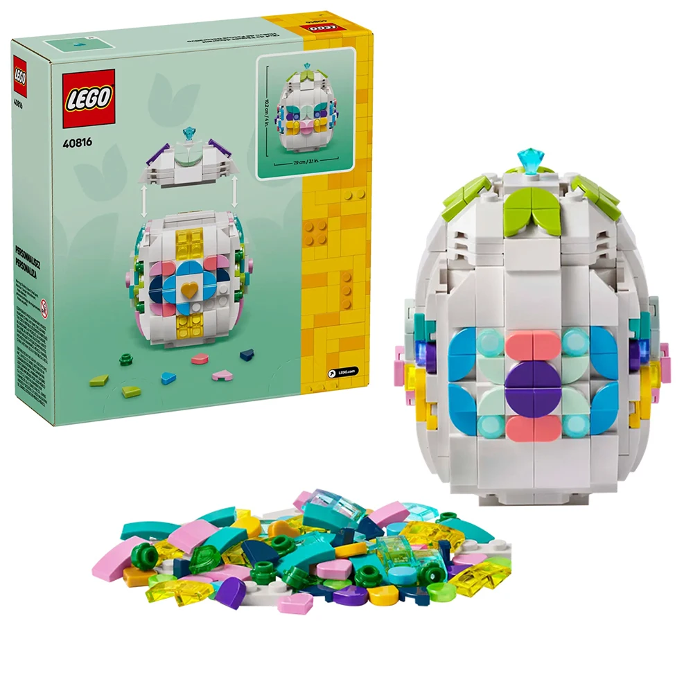 

Lego cegły универсальное пасхальное яйцо, модель охоты, путешествия, украшение, праздничный подарок, детский пазл, строительный блок, игрушка, подарочная коробка