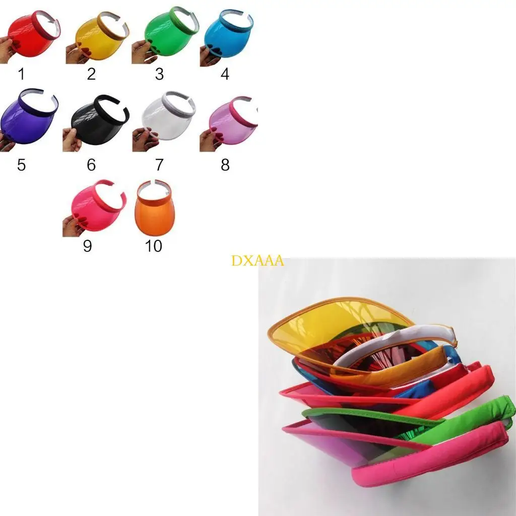 DXAA Baseballkappe für Damen, sportlich, niedriges Profil, Bonbonfarben, zum Aufstecken, leeres Oberteil, PVC-Kunststoff, für