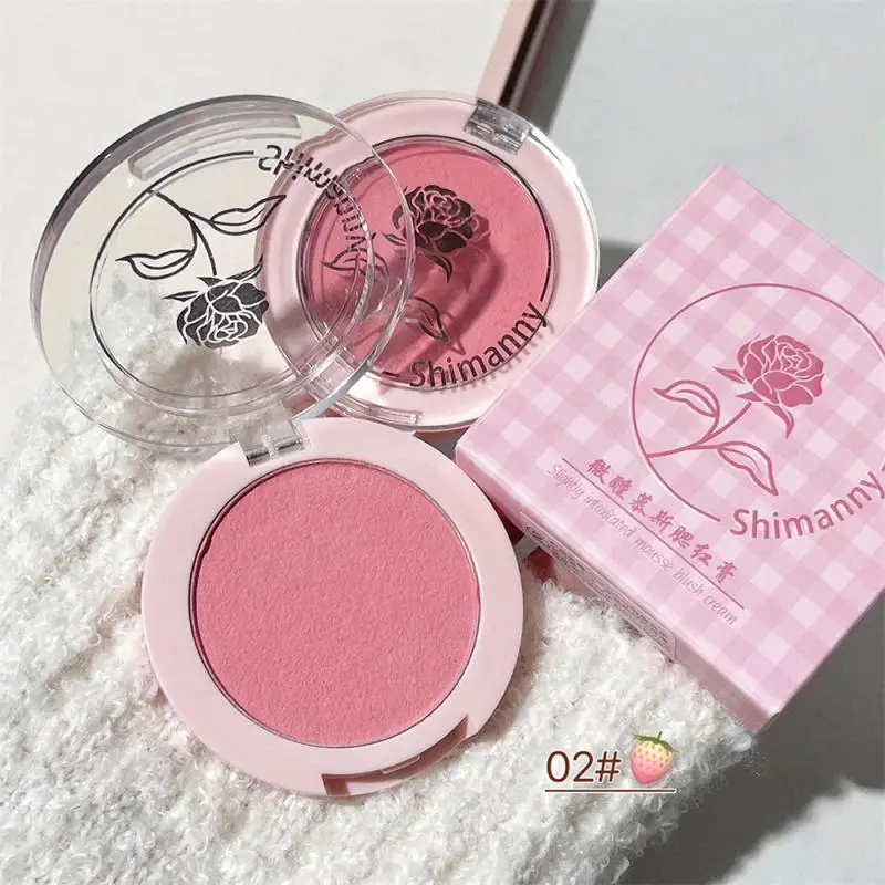 Blush natureza mostrar clareza doce e suave natural e delicado creme de cuidados faciais blush baixa saturação pêssego