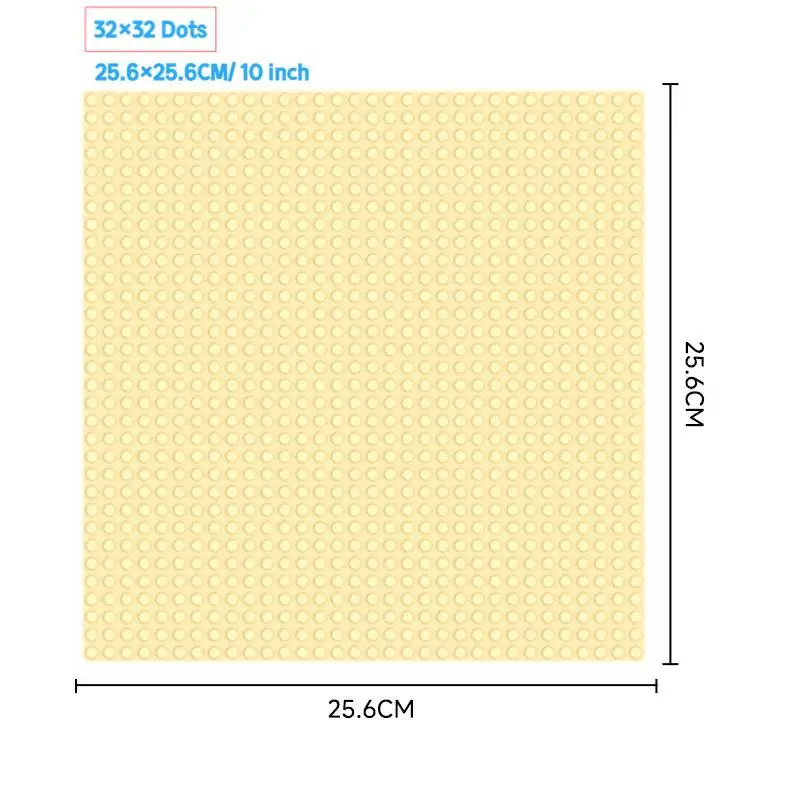 Plaque de base pour blocs de construction, 32x32 MOC Classic, briques de petite taille, pièces pour figurines de ville, jouets pour enfants