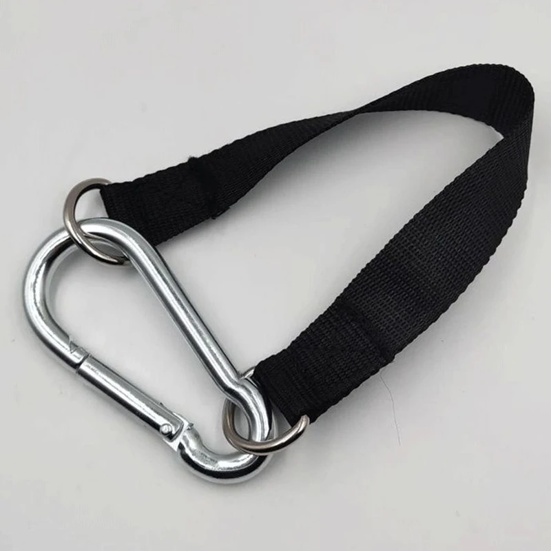 2Pcs Bearing Load Hanging Belt Strap Dumbbell Barbell Rope Handles Strap Tree Swing Strap Hook Ring Connecting Belt Fitness