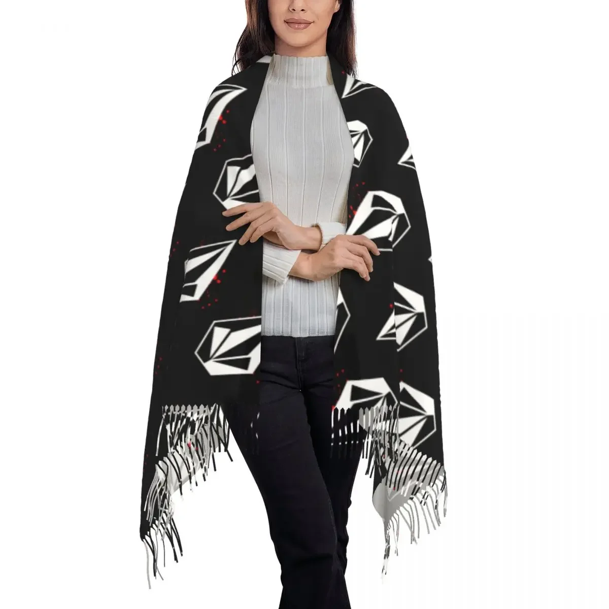 Custom Printed Volcoms Logo Scarf Men Women Winter Fall Warm Scarves Shawl Wrap