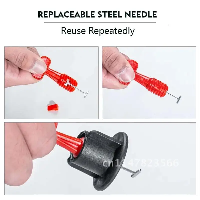 302Pcs Steel Needle Replaceable Level Wedges Tile Spacers For Wall Flooring Tile Spacer Leveling System Leveler Locator