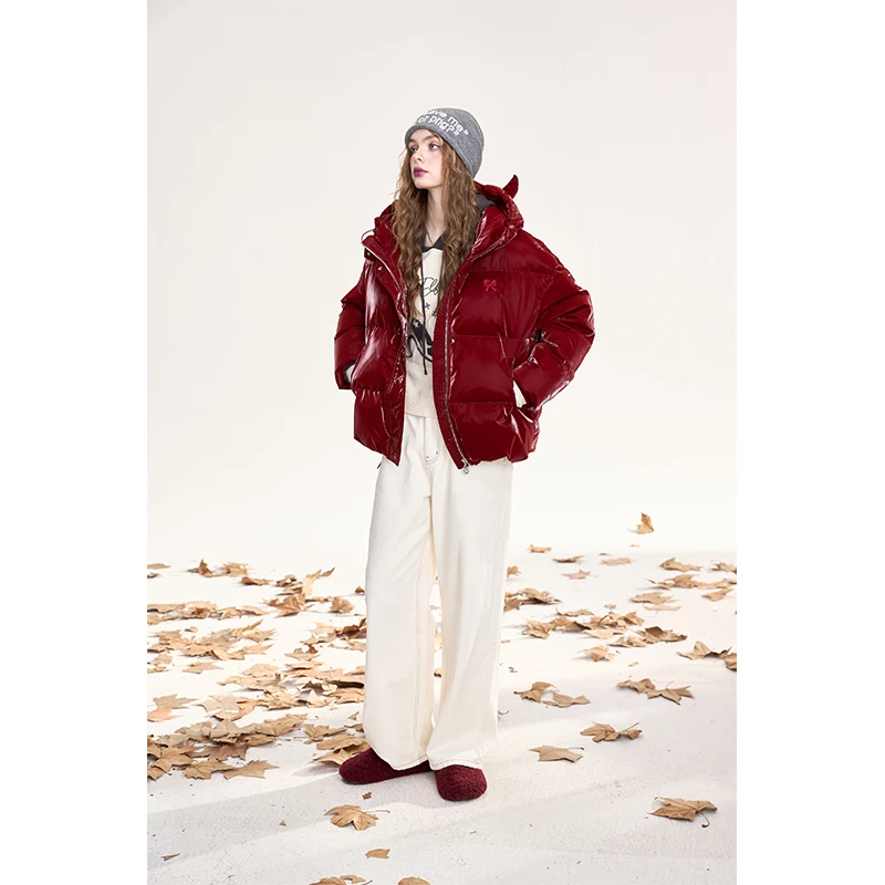 ELFSACK 2025 الشتاء الوافدين الجدد لينة لطيف أفخم تقليم الحيوان الأذن مقنعين فضفاضة تناسب أسفل سترة للمرأة